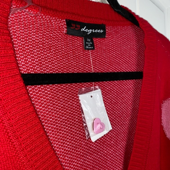 Target 33 Degrees Valentines Day NWT Cardigan - Picture 4 of 6